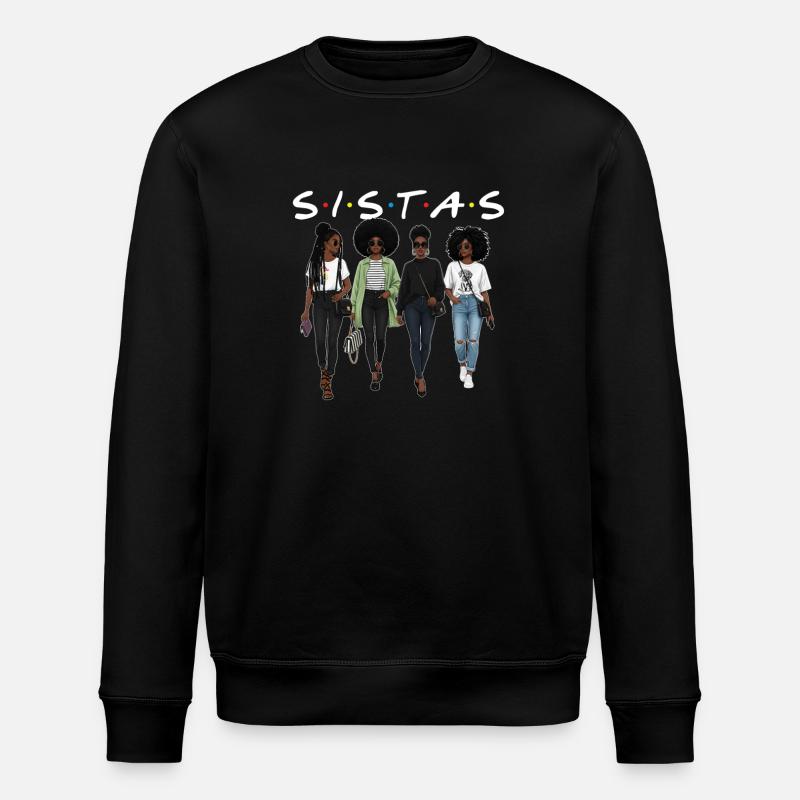 Sistas – Melanin Pride Racines africaines - Sweat bio ROLLER Stanley/Stella Unisexe - noir