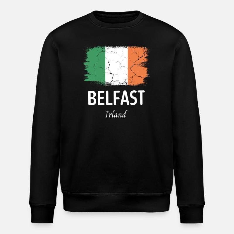 Belfast - Stanley/Stella ROLLER Unisex Organic Sweatshirt - black