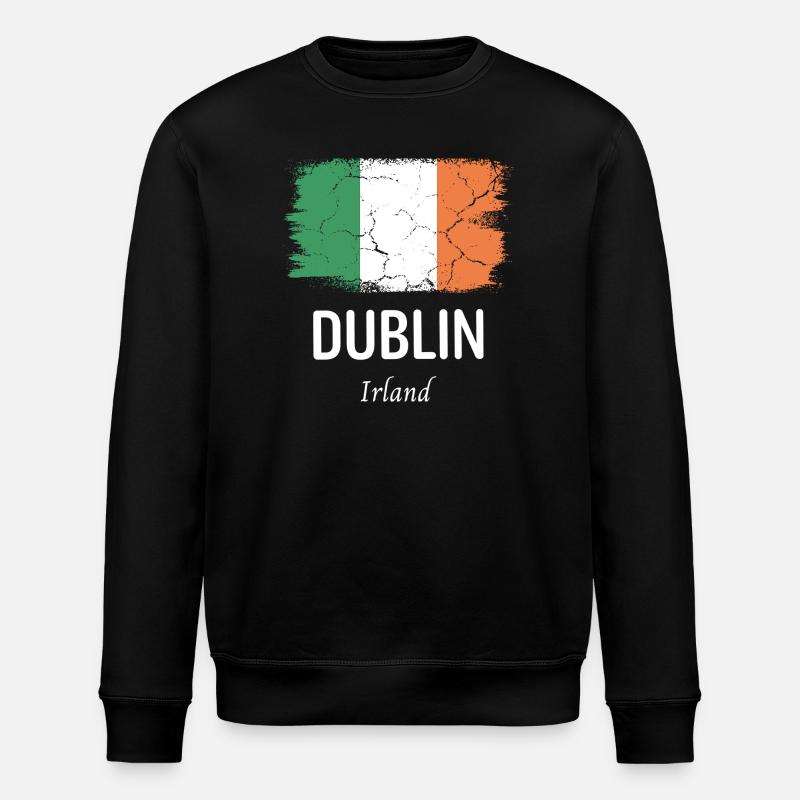 Dublin - Stanley/Stella Unisex Bio-Sweatshirt ROLLER - Schwarz