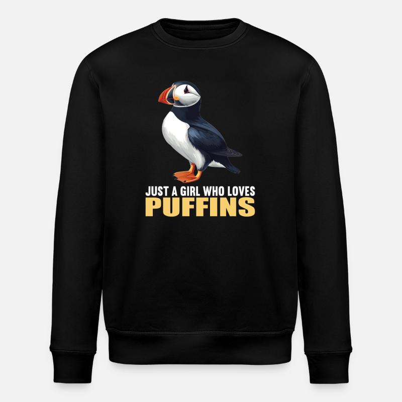 Puffin Papageientaucher - Stanley/Stella Unisex Bio-Sweatshirt ROLLER - Schwarz