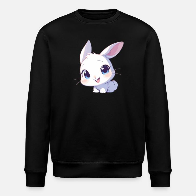 Hasen Hase - Stanley/Stella Unisex Bio-Sweatshirt ROLLER - Schwarz