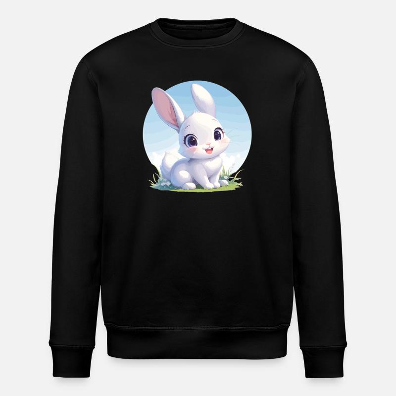 Hasen Hase - Stanley/Stella Unisex Bio-Sweatshirt ROLLER - Schwarz