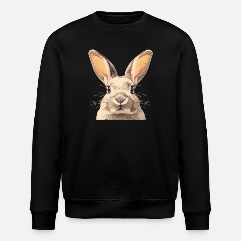 Hasen Hase - Stanley/Stella Unisex Bio-Sweatshirt ROLLER - Schwarz
