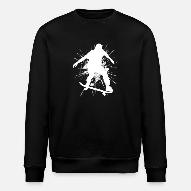 Conception de skateboard énergique - Sweat bio ROLLER Stanley/Stella Unisexe - noir