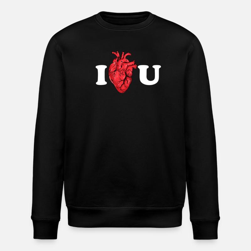 Wahre Liebe als anatomisches Statement - Stanley/Stella Unisex Bio-Sweatshirt ROLLER - Schwarz