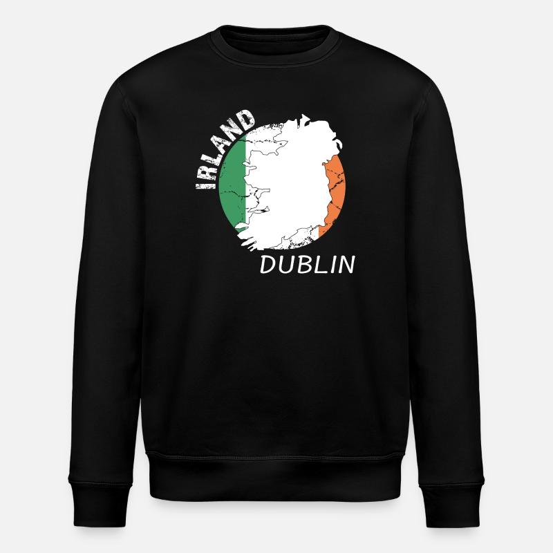 Dublin - Stanley/Stella ROLLER Unisex Organic Sweatshirt - black