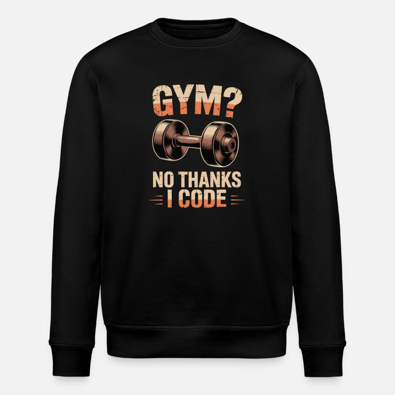 Witzige Grafik zum Thema Programmierung - Stanley/Stella Unisex Bio-Sweatshirt ROLLER - Schwarz