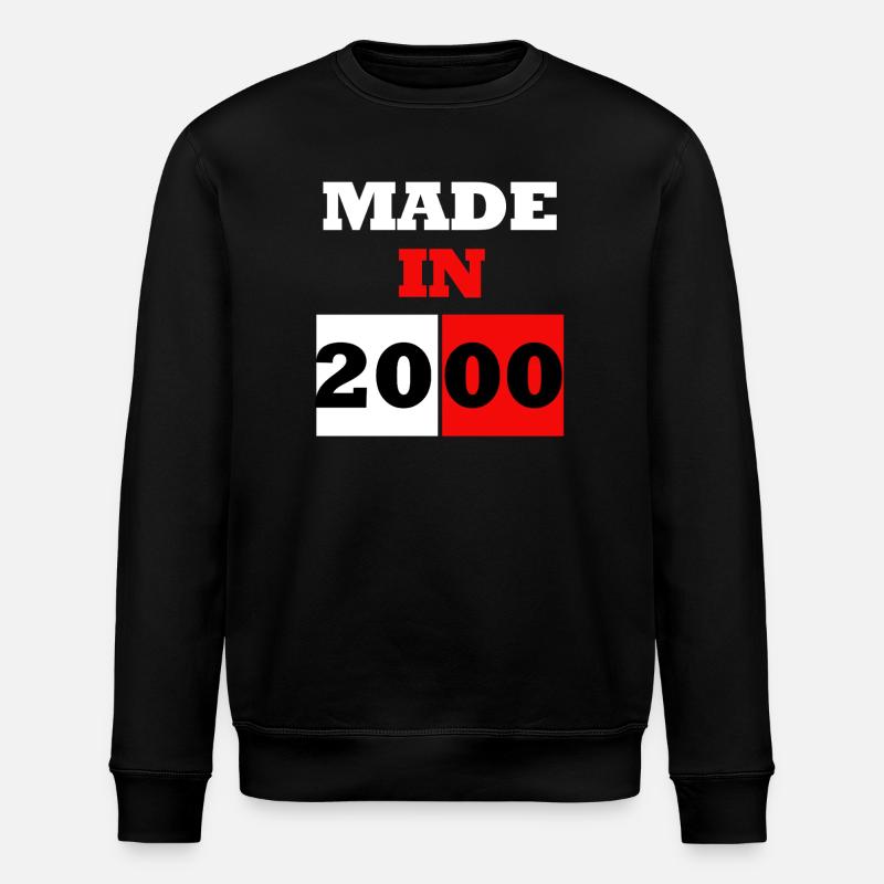 Made in 2000 Anniversaire - Sweat bio ROLLER Stanley/Stella Unisexe - noir
