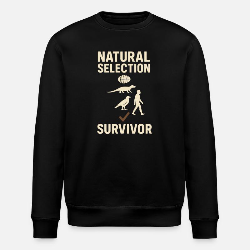Charles Darwin Don Natural - Sweat bio ROLLER Stanley/Stella Unisexe - noir