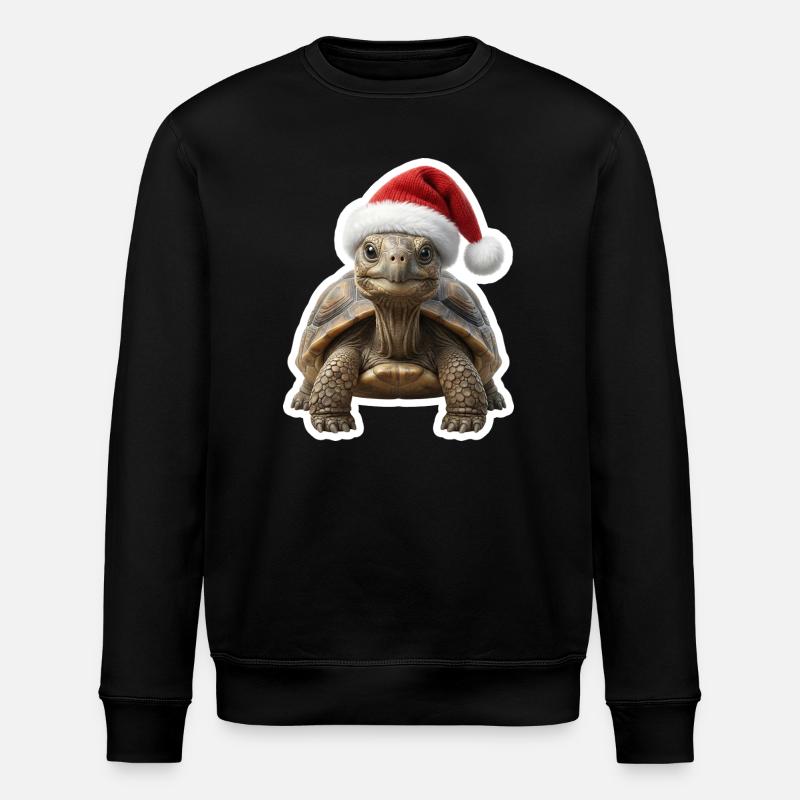 Gemuetliche Schildkroete feiert langsam - Stanley/Stella Unisex Bio-Sweatshirt ROLLER - Schwarz