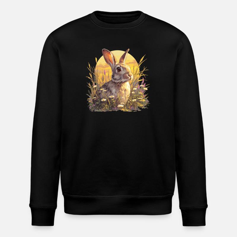 Bunny Bunny - Stanley/Stella ROLLER Unisex Organic Sweatshirt - black