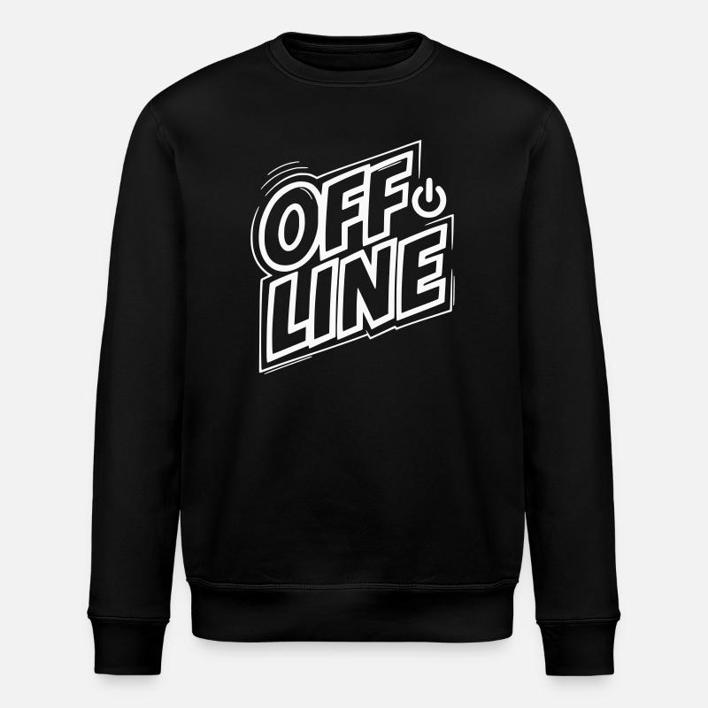 Mode hors ligne rétro - Sweat bio ROLLER Stanley/Stella Unisexe - noir