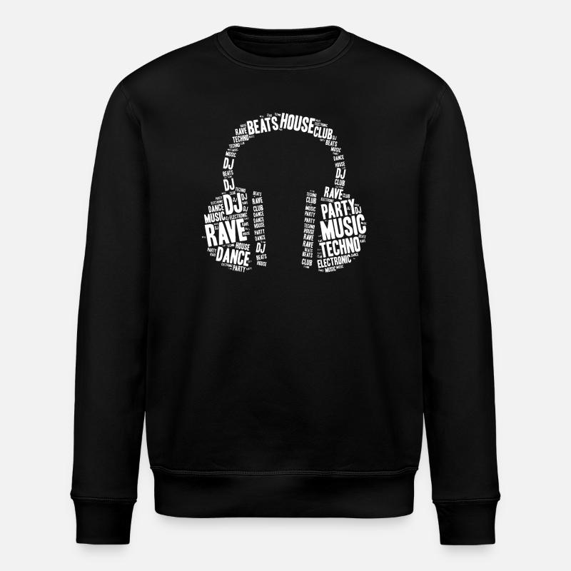 Art des casques DJ Wordburst - Sweat bio ROLLER Stanley/Stella Unisexe - noir
