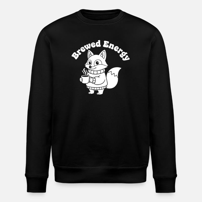 KaffeeFuchs Pullover Motiv - Stanley/Stella Unisex Bio-Sweatshirt ROLLER - Schwarz