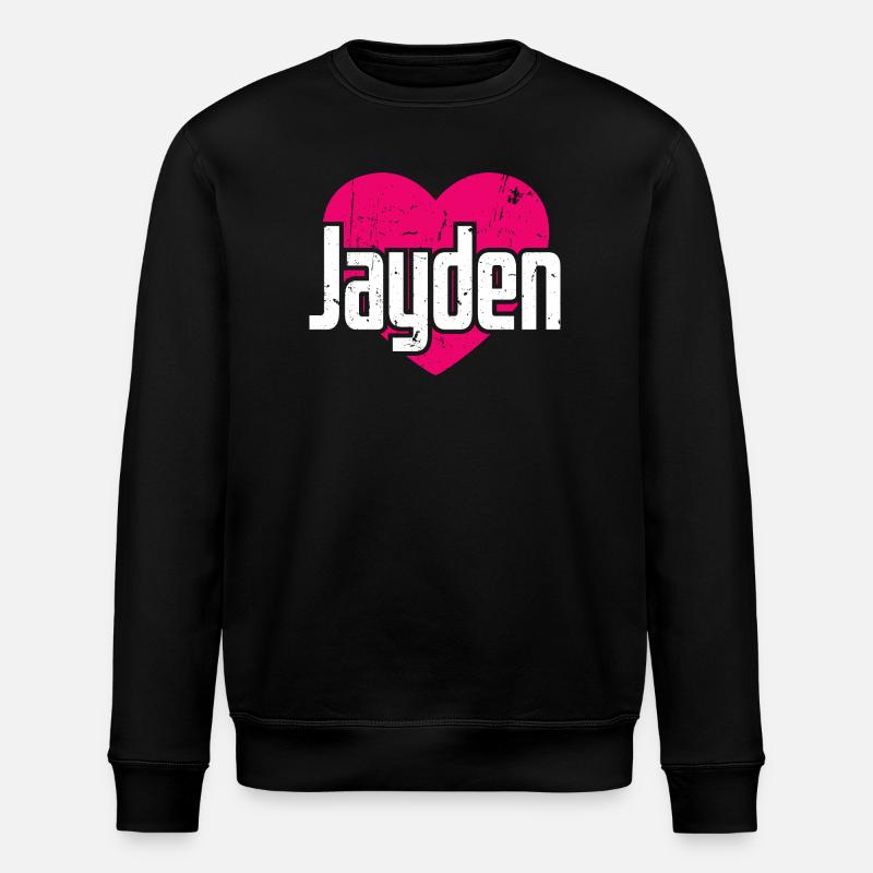 J’aime Jayden Coeur rose J’aime Jayden - Sweat bio ROLLER Stanley/Stella Unisexe - noir