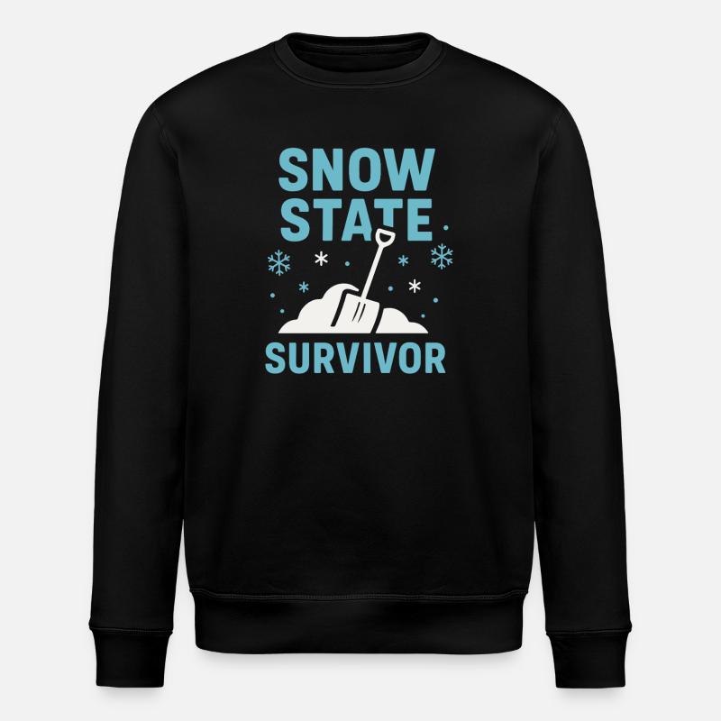 Kaltes Staatsleben Geschenk Eiskalte - Stanley/Stella ROLLER Unisex Organic Sweatshirt - black