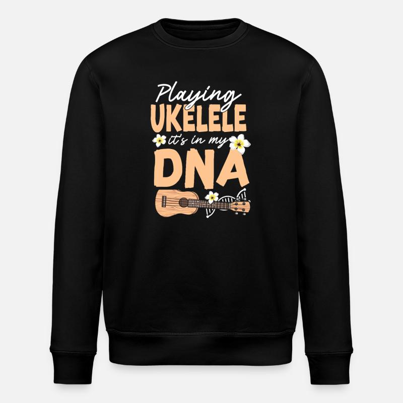 Hawaiian Ukulele Uke Playing - Stanley/Stella Unisex Bio-Sweatshirt ROLLER - Schwarz