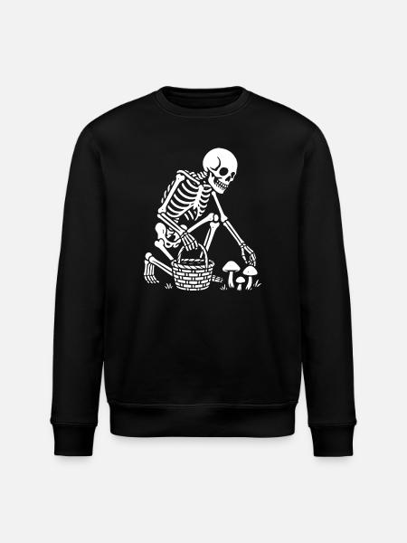 Skeletternte: Pilzkorb - Stanley/Stella Unisex Bio-Sweatshirt ROLLER - Schwarz