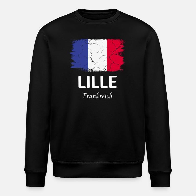 Lille - Stanley/Stella Unisex Bio-Sweatshirt ROLLER - Schwarz