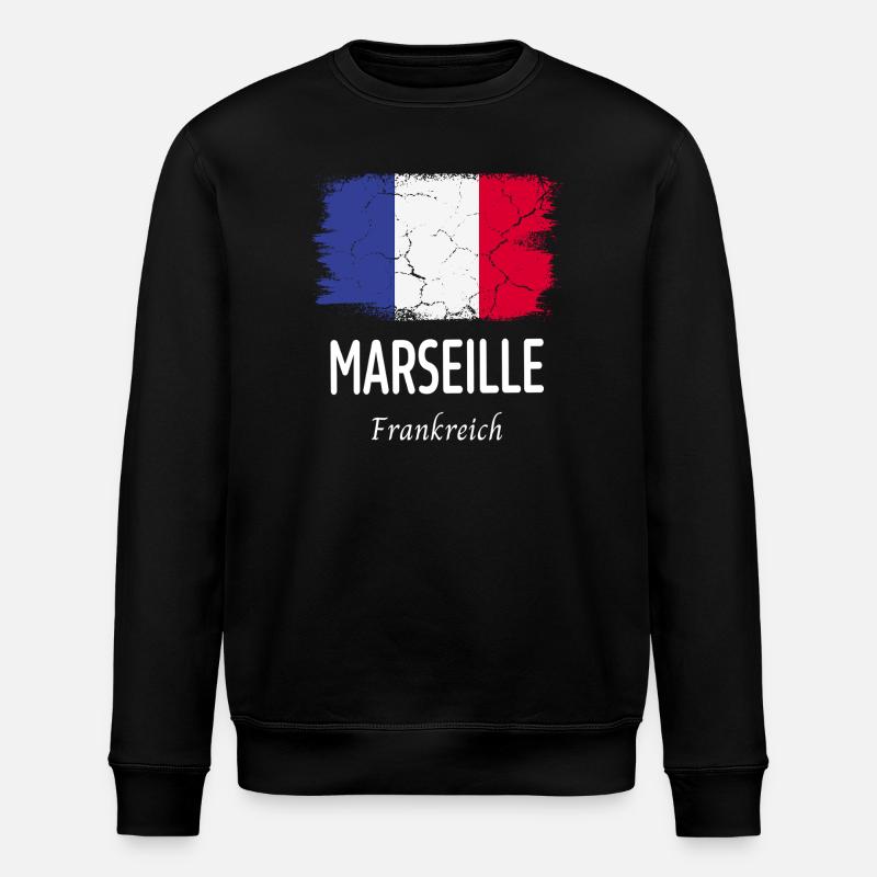 Marseille - Stanley/Stella ROLLER Unisex Organic Sweatshirt - black