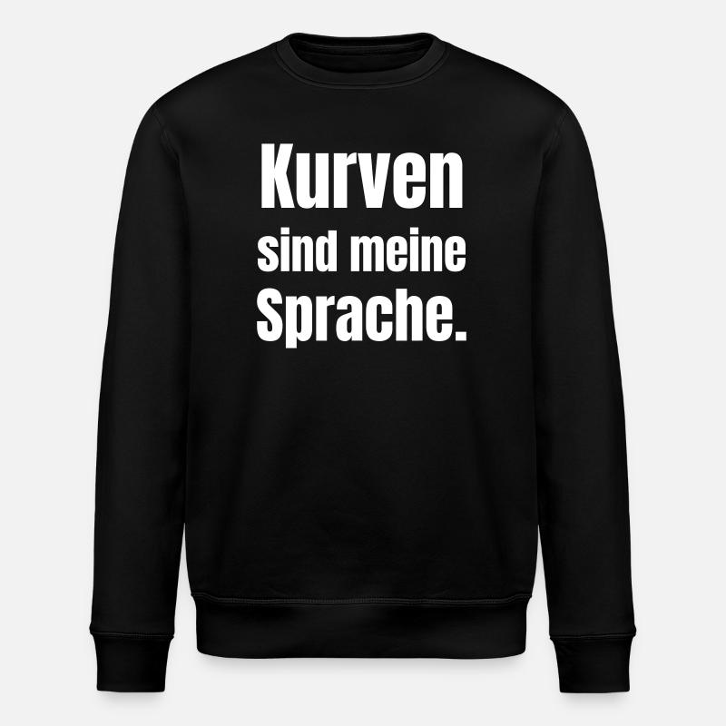 Curves are my language - Stanley/Stella ROLLER Unisex Organic Sweatshirt - black