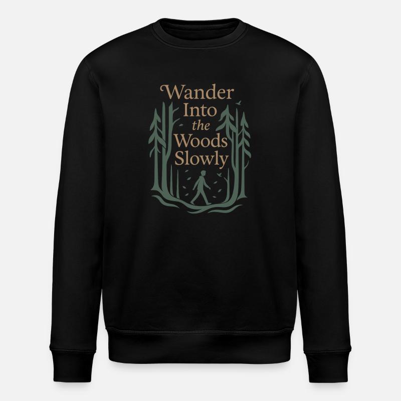 Forest Walk Overthinker Mental Reset - Stanley/Stella Unisex Bio-Sweatshirt ROLLER - Schwarz