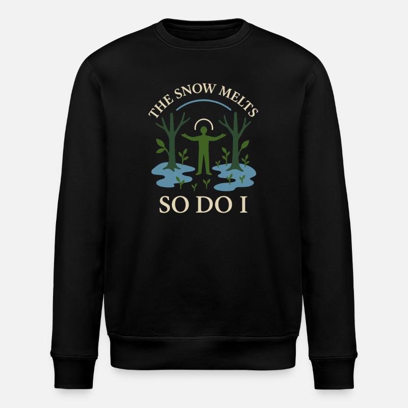 Forest Walk Overthinker Mental Reset - Stanley/Stella ROLLER Unisex Organic Sweatshirt - black