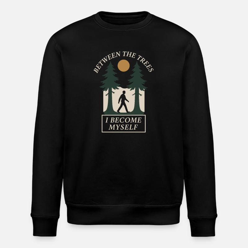 Forest Walk Overthinker Mental Reset - Stanley/Stella ROLLER Unisex Organic Sweatshirt - black