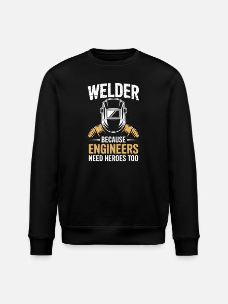 Welder Saying Profession Funny Welder Gift - Stanley/Stella ROLLER Unisex Organic Sweatshirt - black