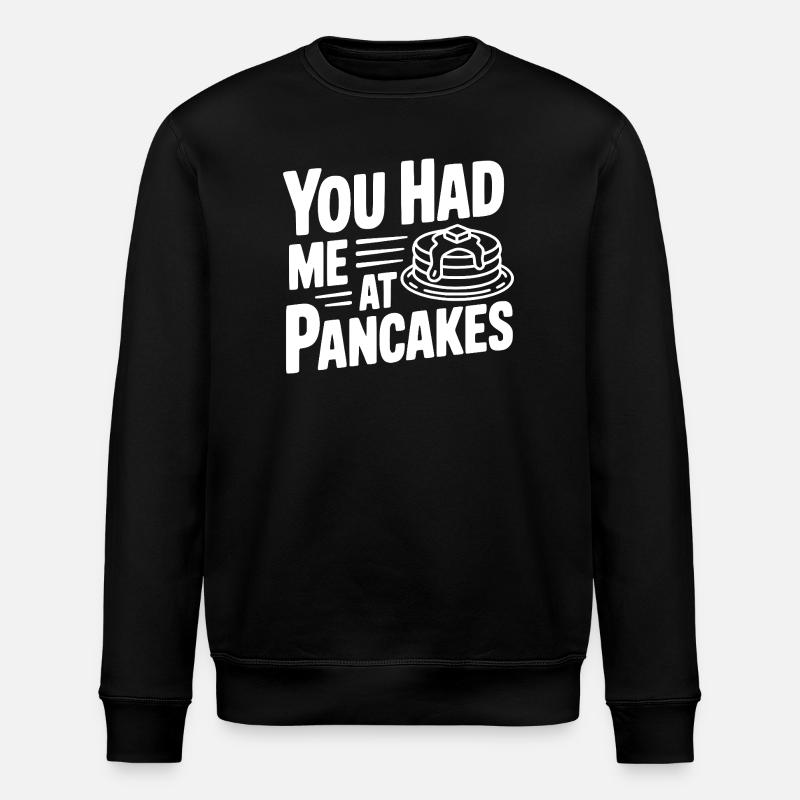 Tu m’as eu aux pancakes - Sweat bio ROLLER Stanley/Stella Unisexe - noir