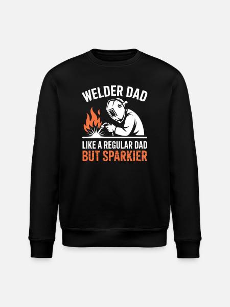 Welder Saying Profession Funny Welder Gift - Stanley/Stella ROLLER Unisex Organic Sweatshirt - black