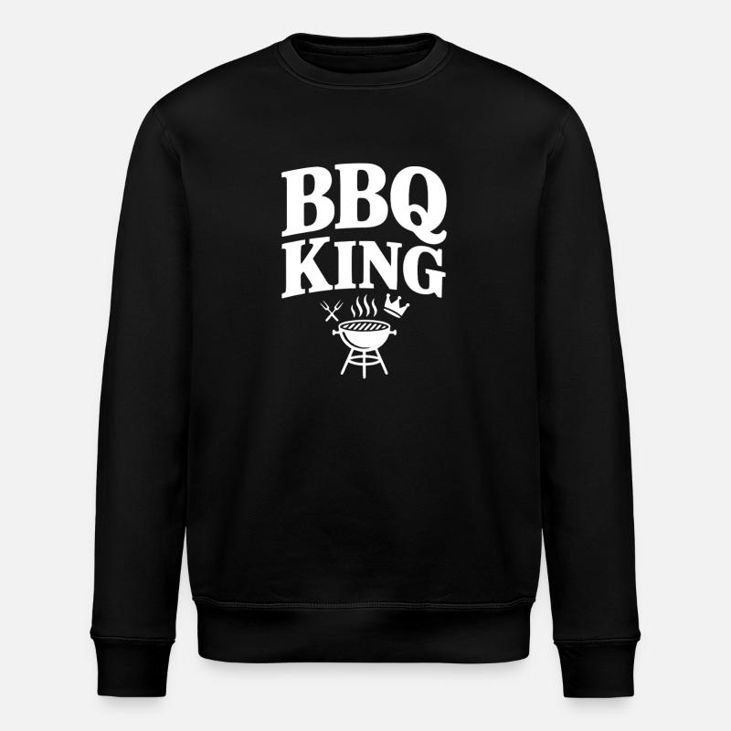 BBQ King - Stanley/Stella ROLLER Unisex Organic Sweatshirt - black