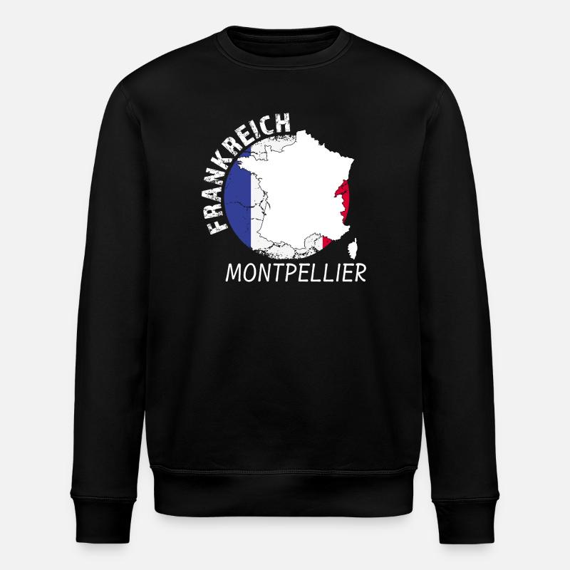 Montpellier - Stanley/Stella ROLLER Unisex Organic Sweatshirt - black