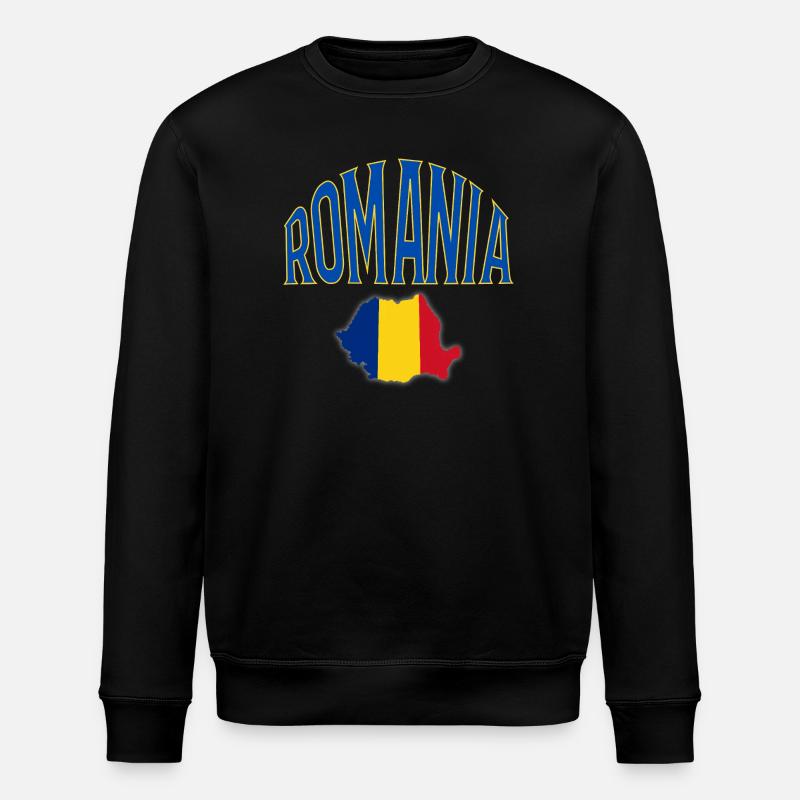 Roumanie - Sweat bio ROLLER Stanley/Stella Unisexe - noir