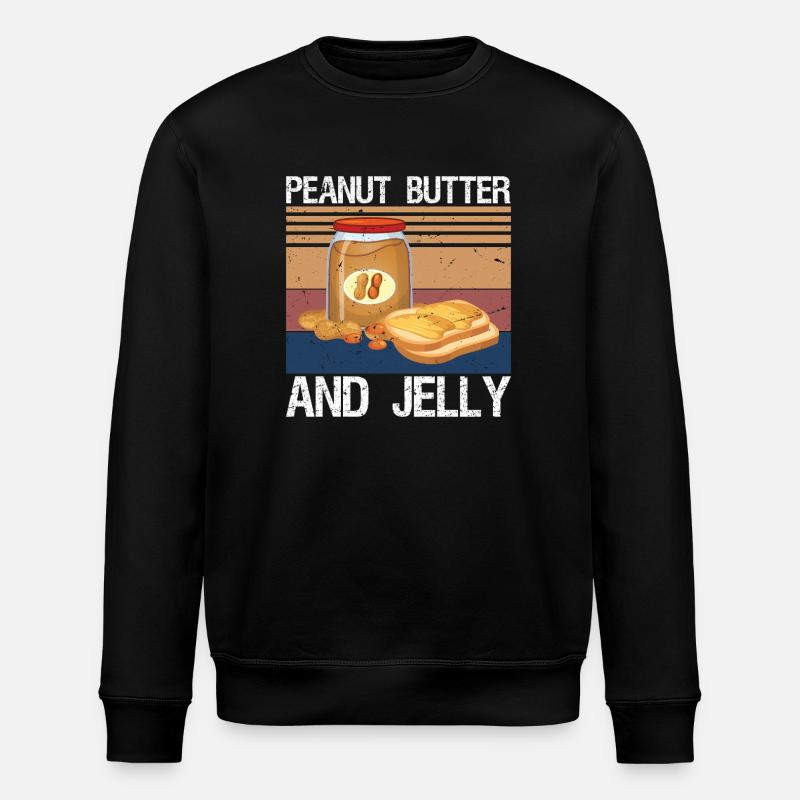Peanut Butter and Jelly - Stanley/Stella Unisex Bio-Sweatshirt ROLLER - Schwarz