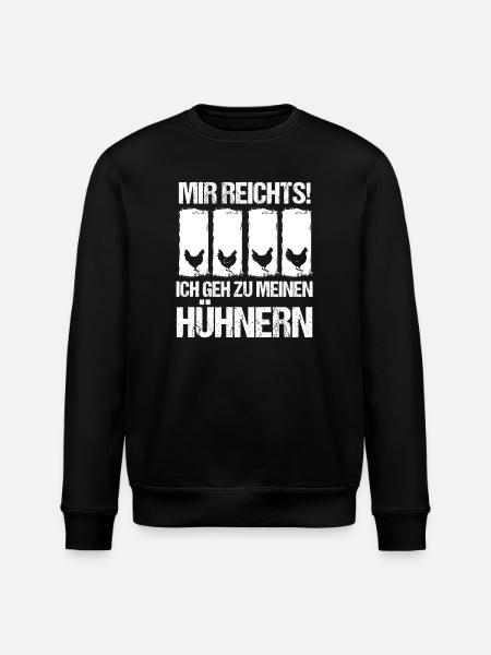 chickens chicken farmer farmer chicken - Stanley/Stella ROLLER Unisex Organic Sweatshirt - black