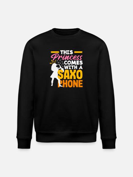 Cette princesse vient avec un - Sweat bio ROLLER Stanley/Stella Unisexe - noir
