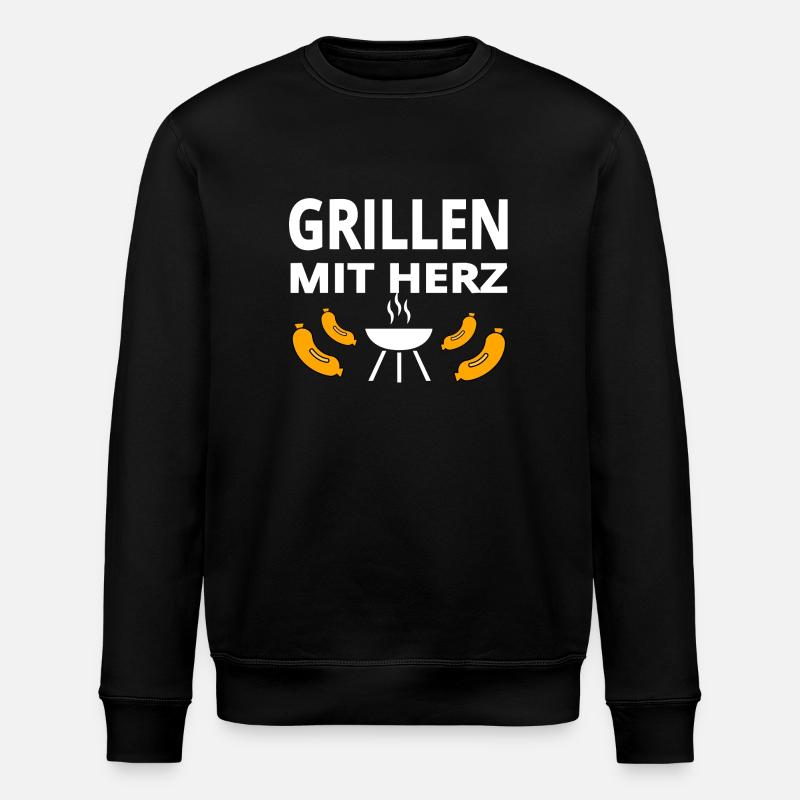 Grillen - Stanley/Stella Unisex Bio-Sweatshirt ROLLER - Schwarz