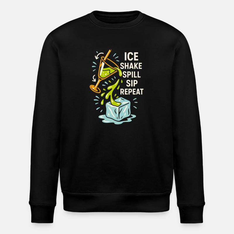 Shaker Steckt Fest Anfänger-mixologe - Stanley/Stella Unisex Bio-Sweatshirt ROLLER - Schwarz