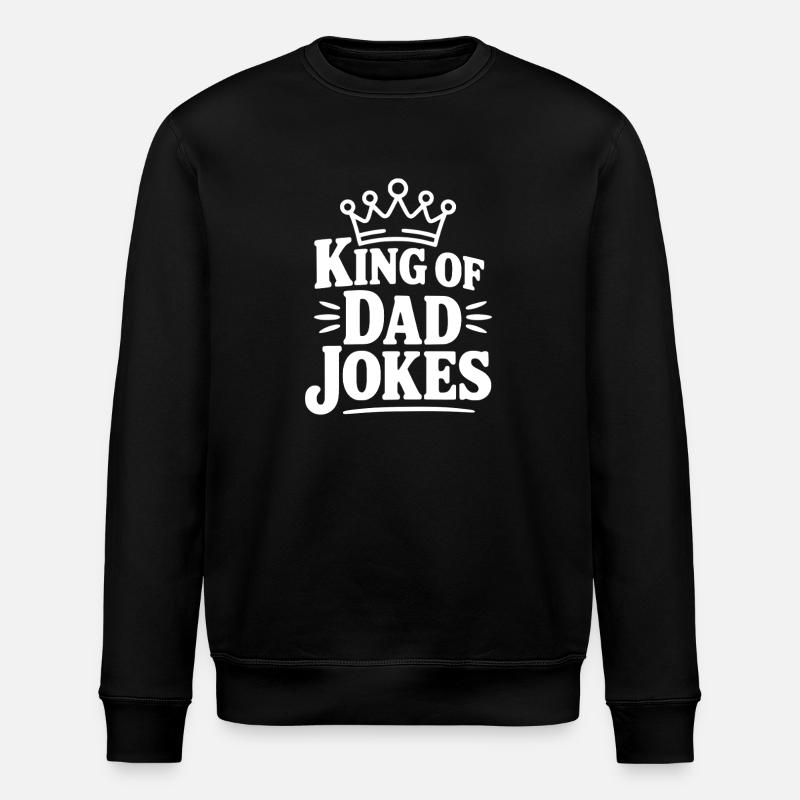 König der Vater-Witze - Stanley/Stella Unisex Bio-Sweatshirt ROLLER - Schwarz