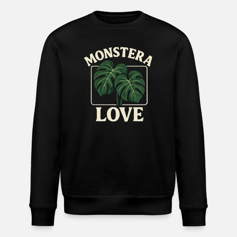 Monstera Love - Sweat bio ROLLER Stanley/Stella Unisexe - noir