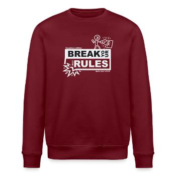 Brise tes règles ridicules - édition sans cadre - Sweat bio ROLLER Stanley/Stella Unisexe - bordeaux - Devant - Nik (191cm)