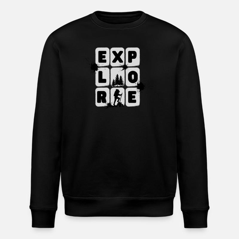 EXPLORE – Minimal Design - Stanley/Stella Unisex Bio-Sweatshirt ROLLER - Schwarz