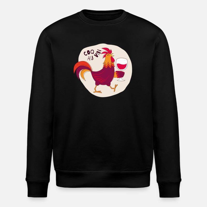Coq au vin Coq avec vin - Sweat bio ROLLER Stanley/Stella Unisexe - noir