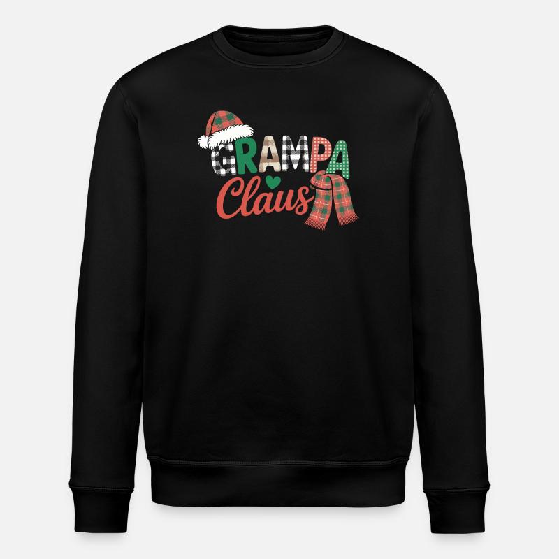 Opa Claus Weihnachten - Stanley/Stella Unisex Bio-Sweatshirt ROLLER - Schwarz