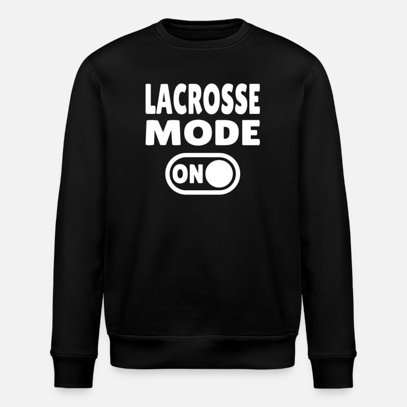 Lacrosse Mode On - Stanley/Stella ROLLER Unisex Organic Sweatshirt - black
