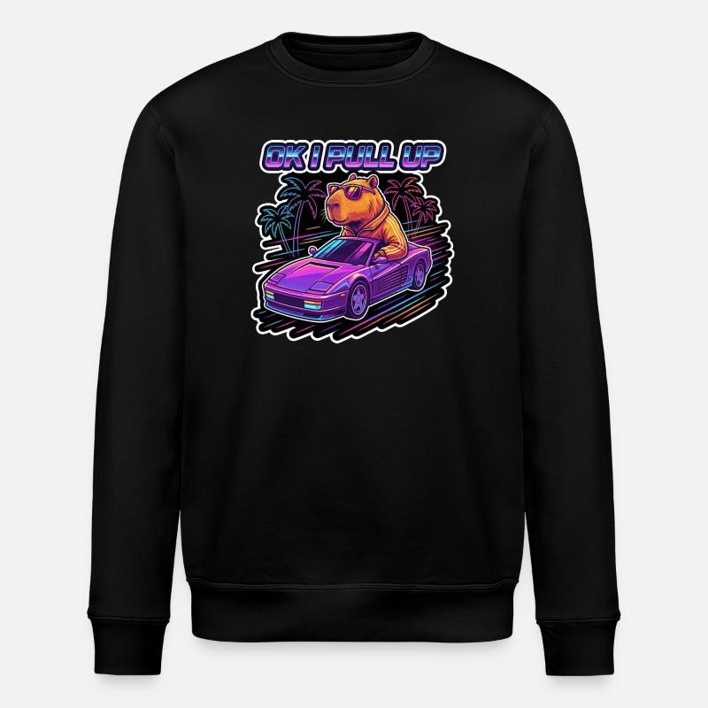OK, je récupère Capybara Retro - Sweat bio ROLLER Stanley/Stella Unisexe - noir
