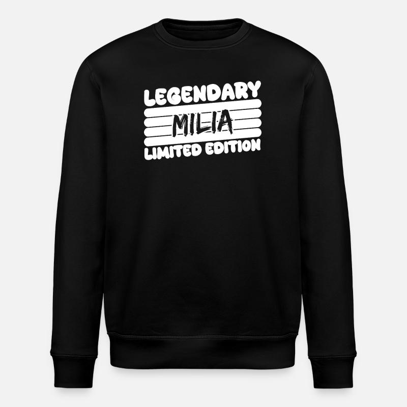 Nom Milia - Sweat bio ROLLER Stanley/Stella Unisexe - noir