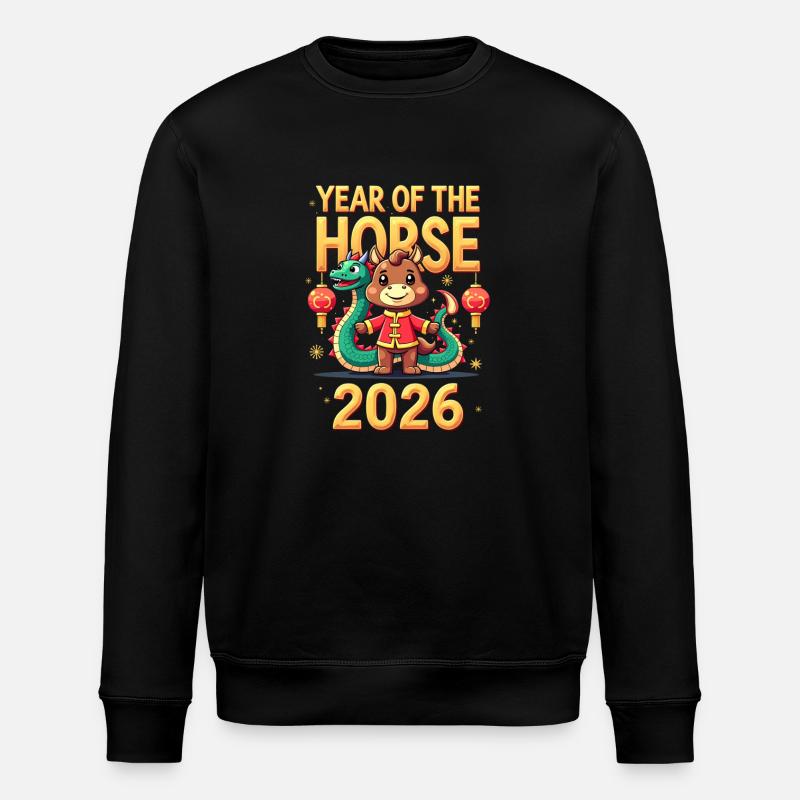 Nouvel An chinois du cheval 2026 - Sweat bio ROLLER Stanley/Stella Unisexe - noir