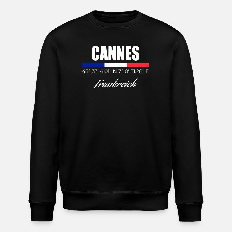 Cannes - Stanley/Stella ROLLER Unisex Organic Sweatshirt - black